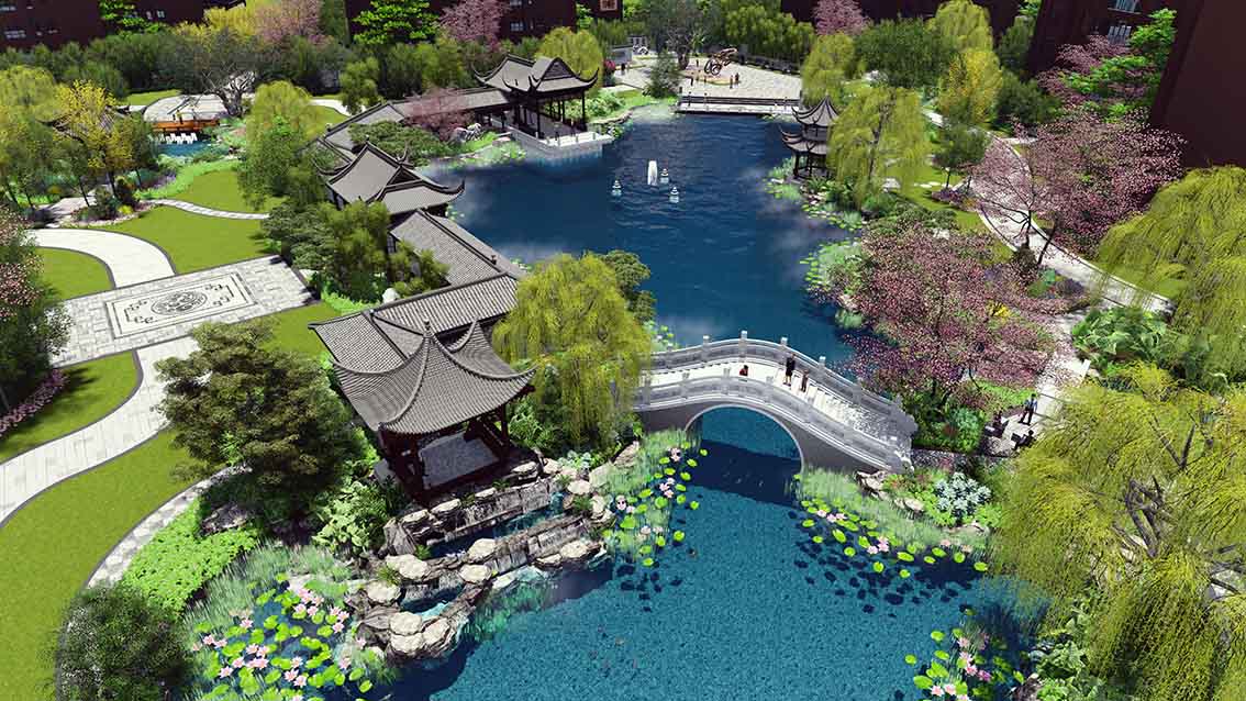 城市更新背景下的公园城市建设探索——以保定市公园城市规划为例JN江南入口